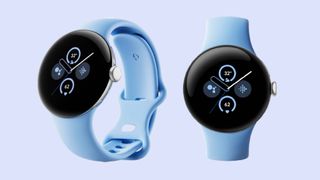 Google Pixel Watch deals- Pixel Watch 2 in blue colorway
